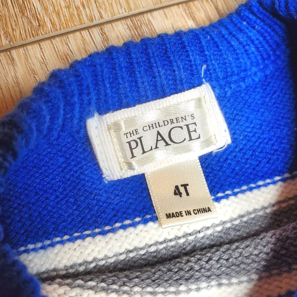 30) THE PLACE Cotton Knit Stripped Sweater Sz. 4T